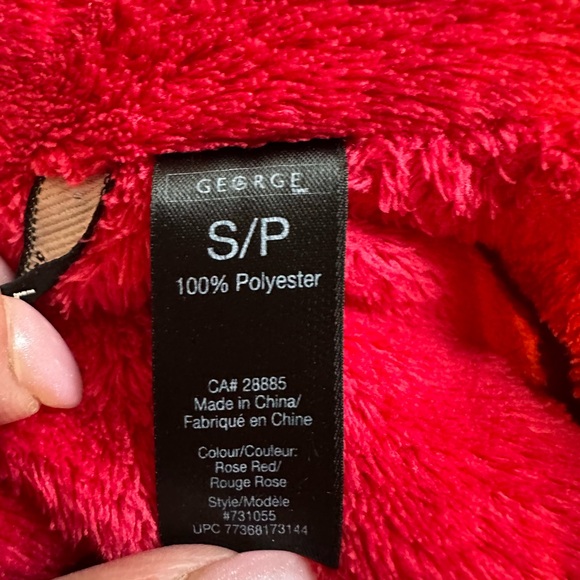 George puffy fluffy cozy kids housecoat with pockets and belt cozy fall robe - Picture 8 of 9